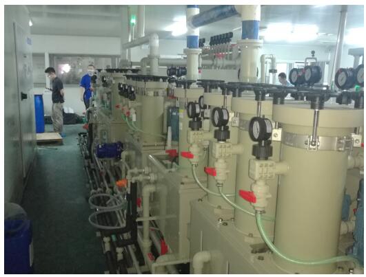 眾陽前處理線項(xiàng)目?安裝現(xiàn)場